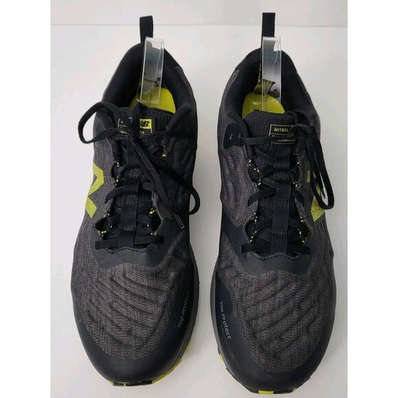 NEW BALANCE Nitrel V3 Trail Shoes Mens 12 Black Yellow MTNTRCS3 Hiking Outdoors - Picture 2 of 14